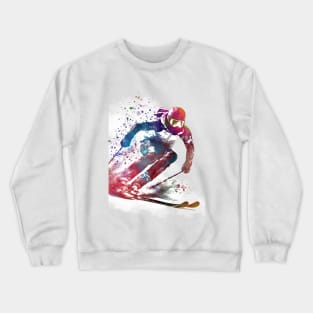 Ski sport art #ski #sport Crewneck Sweatshirt